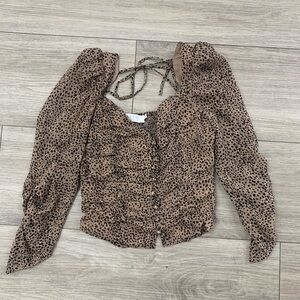 ASTR Leopard Print Women's Top